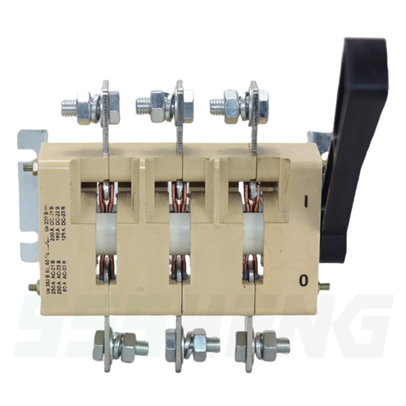 ВР32-35А30220-250А-УХЛ3,IP00,несъёмная боковая рукоятка,Выключатель-разъединитель