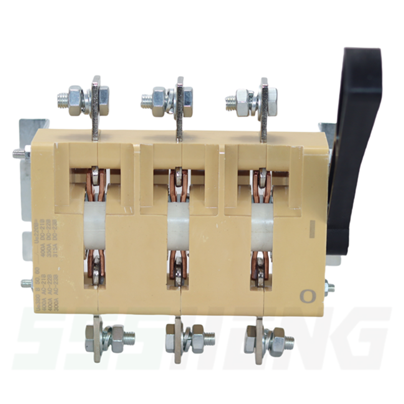 ВР32-37А30220-400А-УХЛ3,IP00,несъёмная боковая рукоятка,Выключатель-разъединитель