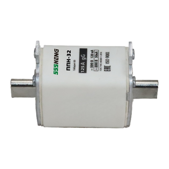 ППН-32,125А,IP00,габарит 00,Плавкая вставка, Предохранители ножевого типа
