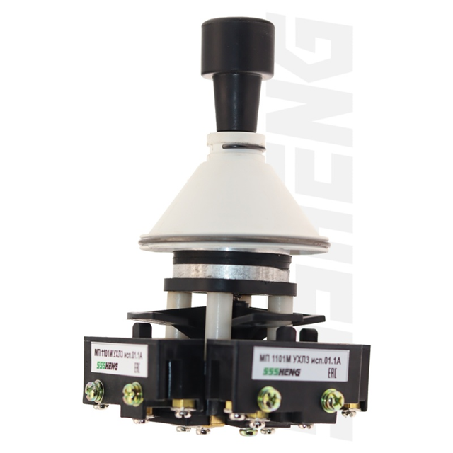 ПК12-21Д821-54 УХЛ3,10А,IP54,С защитным колпаком, кнопкой, автоматический сброс,переключатель крестовой