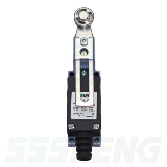 КВ-8109-65 У2,10А,IP65,1з+1р,регулируемый рычаг со стальным роликом,Выключатель концевой