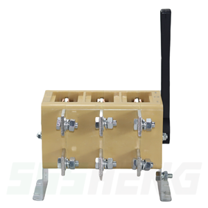ВР32-39А70220-630А-УХЛ3,IP00,несъёмная боковая рукоятка,Выключатель-разъединитель