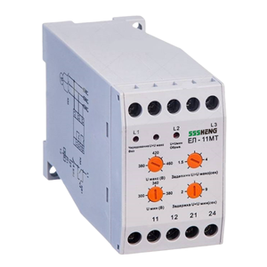 ЕЛ-11-УЗ,3A,1з+1р,IP20, Реле контроля трехфазного напряжения